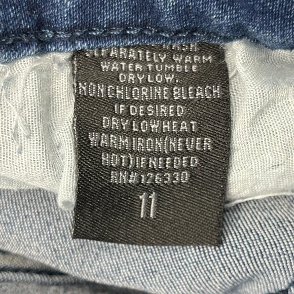 Thrill Jeans Y2K Distressed Straight Leg Denim Sz 11 - Picture 5 of 8